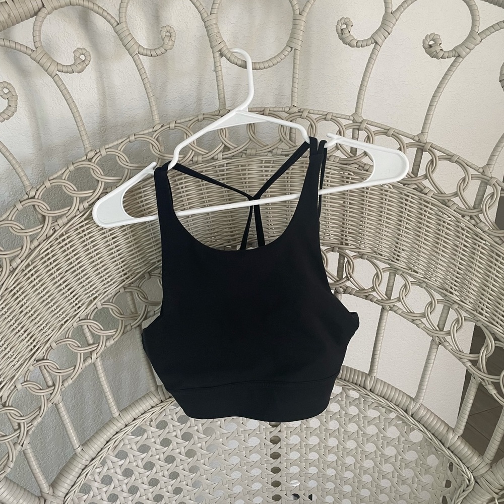 Lululemon longline energy bra in black
